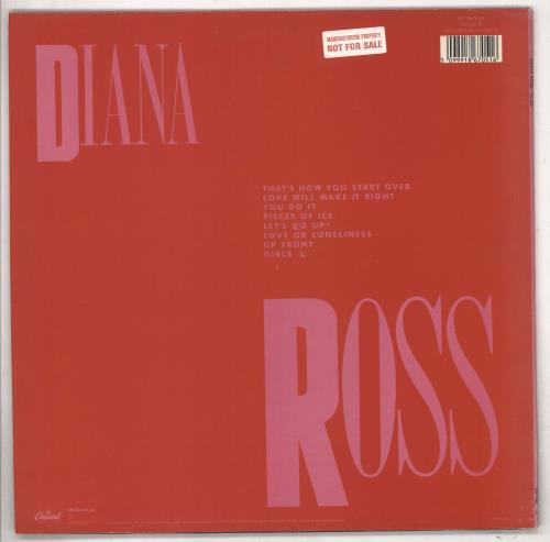 Diana Ross Ross - Sample Sticker vinyl LP album (LP record) UK DIALPRO737800