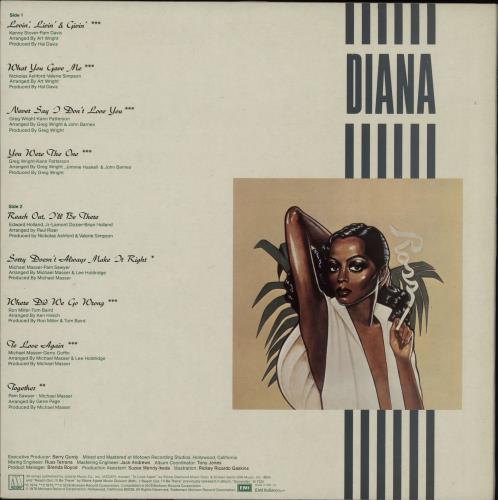 Diana Ross Ross vinyl LP album (LP record) Italian DIALPRO723283