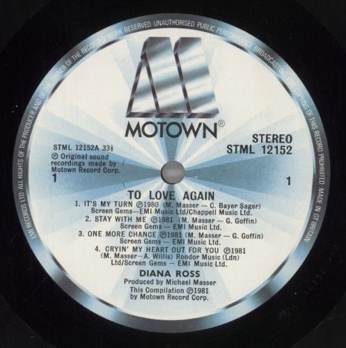 Diana Ross To Love Again vinyl LP album (LP record) UK DIALPTO522336