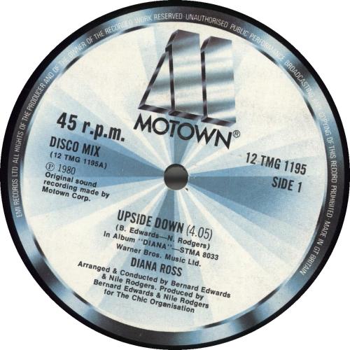 Diana Ross Upside Down (Disco Mix) 12" vinyl single (12 inch record / Maxi-single) UK DIA12UP137839