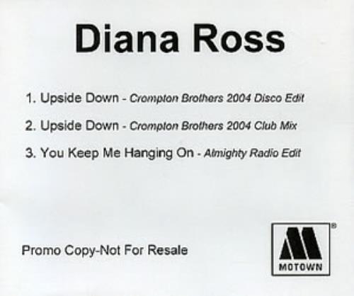 Diana Ross Upside Down CD-R acetate UK DIACRUP285605