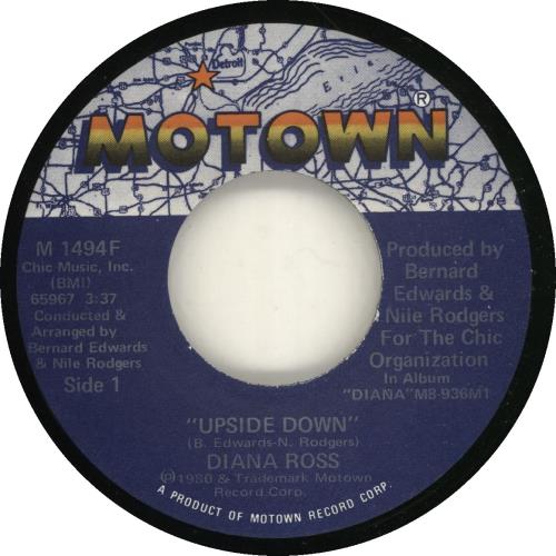 Diana Ross Upside Down 7" vinyl single (7 inch record / 45) US DIA07UP697072
