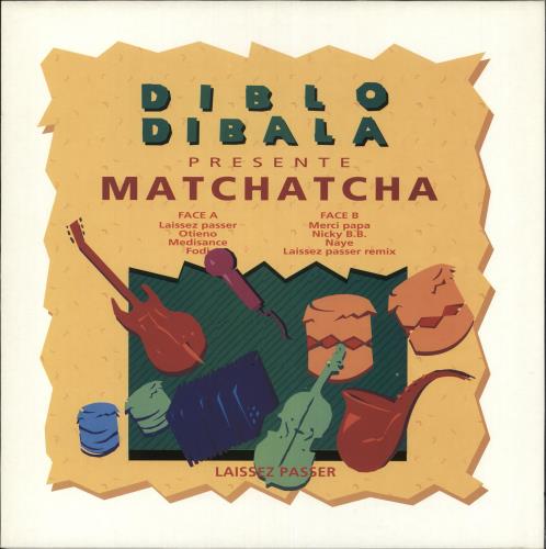 Diblo Dibala Laissez Passer vinyl LP album (LP record) French Z0DLPLA722349