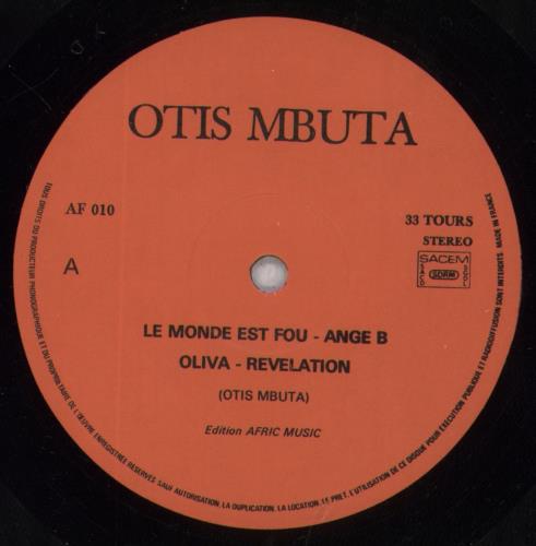 Diblo Dibala Otis Mbuta Et Matchatcha vinyl LP album (LP record) French Z0DLPOT722358