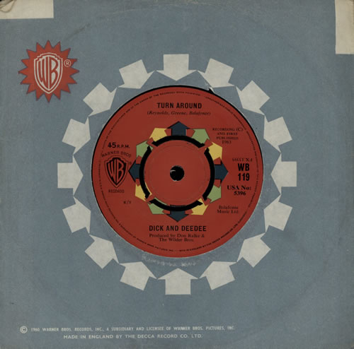 Dick And Deedee Turn Around 7" vinyl single (7 inch record / 45) UK EJC07TU570782