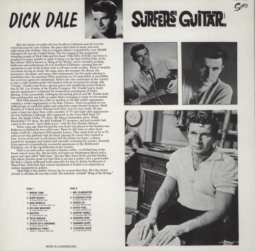 Dick Dale Surfer's Guitar vinyl LP album (LP record) Luxembourg DKDLPSU810578