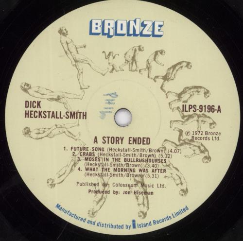 Dick Heckstall-Smith A Story Ended - VG vinyl LP album (LP record) UK KCDLPAS891717