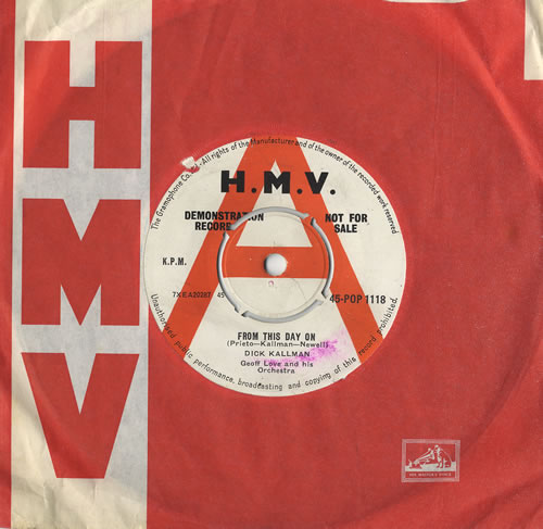 Dick Kallman From This Day On 7" vinyl single (7 inch record / 45) UK DQK07FR467666