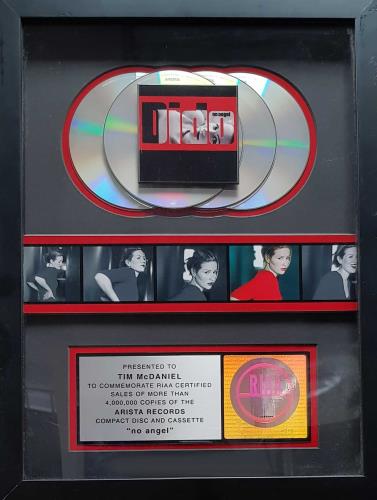 Dido No Angel - 4,000,000 - CD award disc US ODIAWNO694165