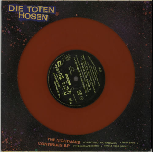 Die Toten Hosen The Nightmare Continues E.P - Red Vinyl 10" vinyl single (10 inch record) UK DTH10TH100335