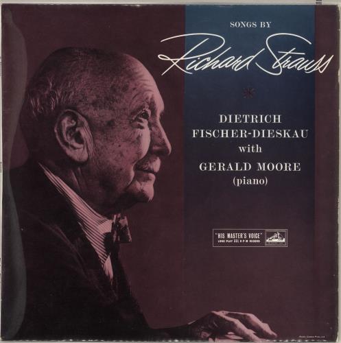 Dietrich Fischer-Dieskau & Gerald Moore Songs By Richard Strauss vinyl LP album (LP record) UK 3KMLPSO742179