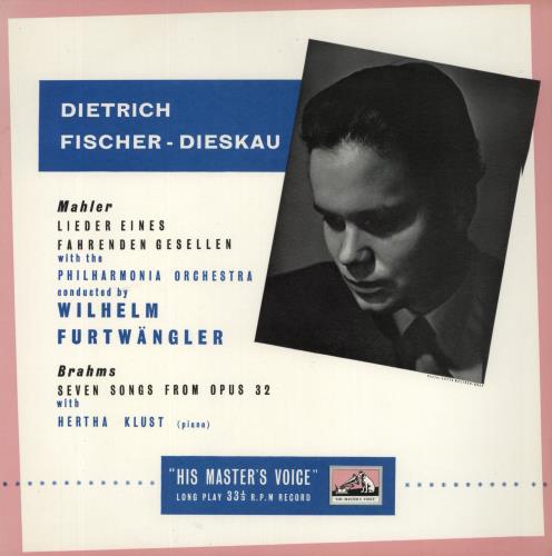Dietrich Fischer-Dieskau Lieder Eines Fahrenden Gesellen / Seven Songs From Opus 32 vinyl LP album (LP record) UK D4-LPLI862054