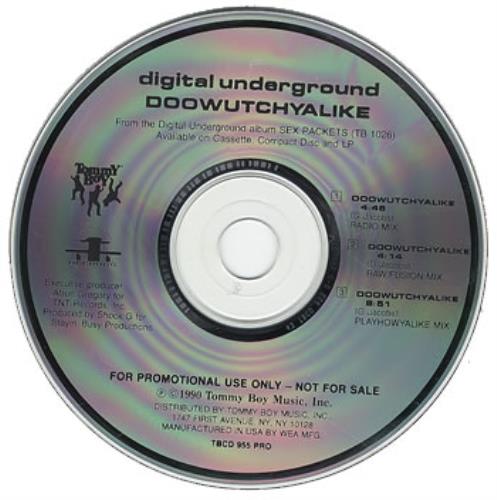 Digital Underground Doowutchtalike CD single (CD5 / 5") US DB7C5DO362111