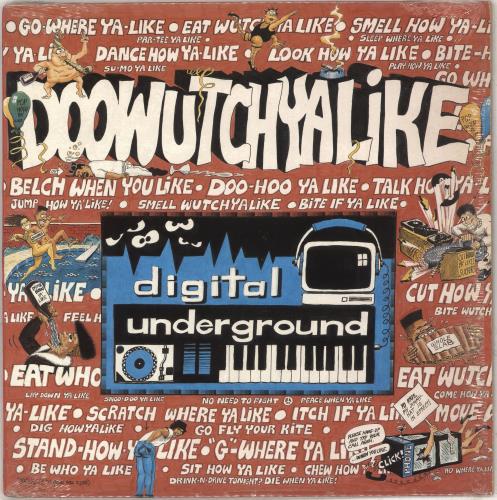 Digital Underground Doowutchyalike + Shrink 12" vinyl single (12 inch record / Maxi-single) US DB712DO711714