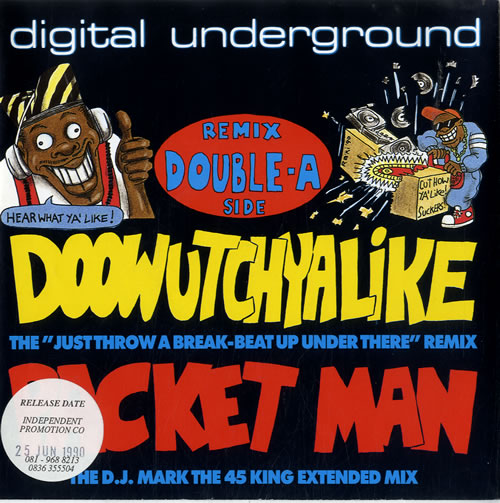 Digital Underground Doowutchyalike German 7" vinyl single (7 inch