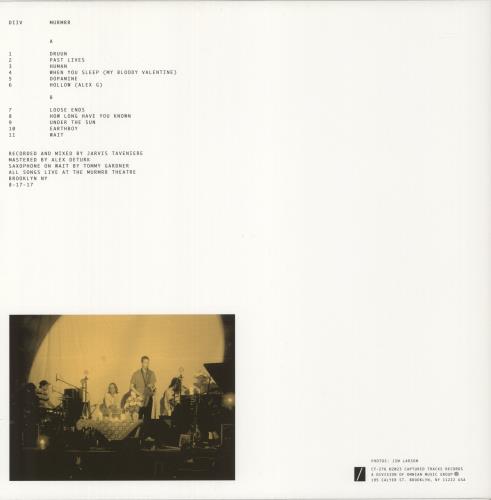 Diiv Live At Murmrr Theatre - RSD23 - Eco Vinyl vinyl LP album (LP record) US IIKLPLI871922