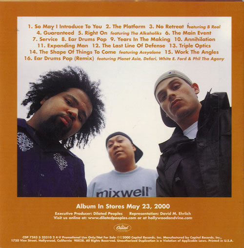 Dilated Peoples The Platform CD album (CDLP) US ILACDTH476512