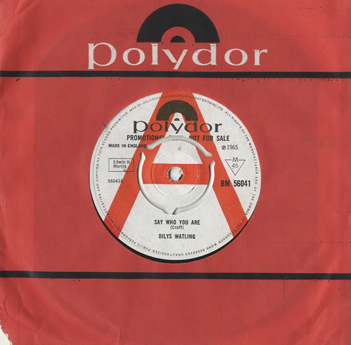 Dilys Watling Say Who You Are 7" vinyl single (7 inch record / 45) UK 8DW07SA484588