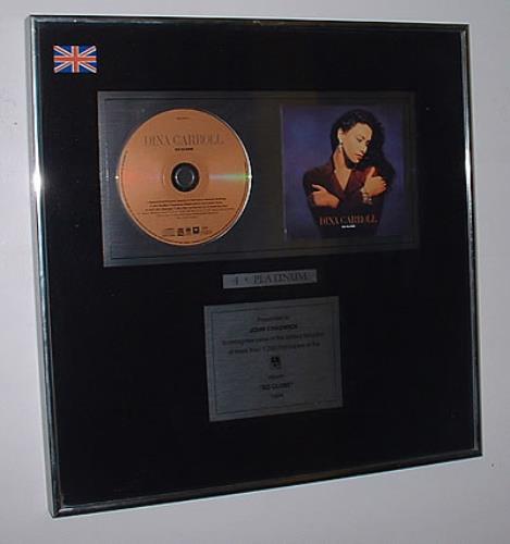 Dina Carroll So Close award disc UK DNCAWSO302548