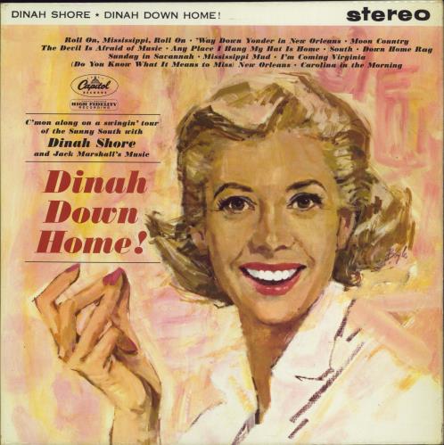 Dinah Shore Dinah Down Home! vinyl LP album (LP record) UK D~SLPDI774562