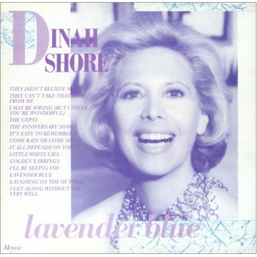 Dinah Shore Lavender Blue vinyl LP album (LP record) UK D~SLPLA425704