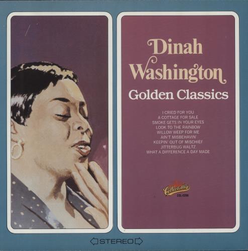 Dinah Washington Golden Classics vinyl LP album (LP record) US DNHLPGO888487