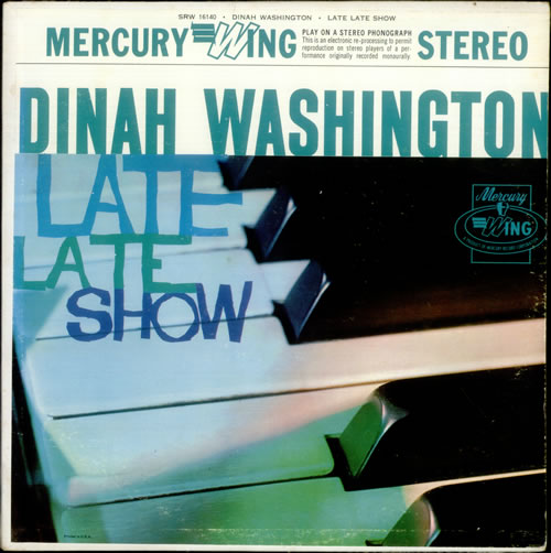 Dinah Washington Late Late Show vinyl LP album (LP record) US DNHLPLA536532