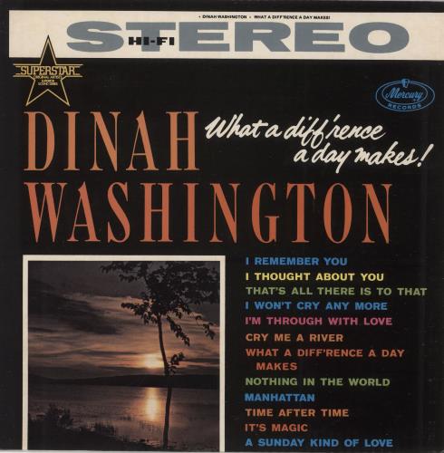 Dinah Washington What A Diff'rence A Day Makes! vinyl LP album (LP record) UK DNHLPWH749702