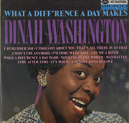Dinah Washington What A Diff'rence A Day Makes vinyl LP album (LP record) UK DNHLPWH386059