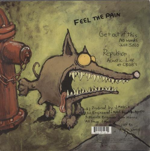 Dinosaur Jr Feel The Pain - Etched - VG 10" vinyl single (10 inch record) UK DJR10FE869241