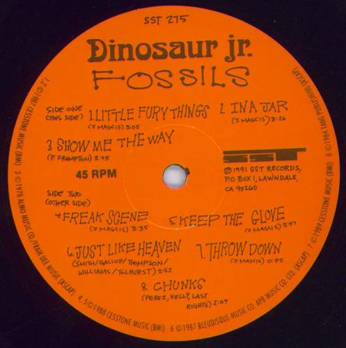 Dinosaur Jr Fossils - Shrink vinyl LP album (LP record) US DJRLPFO833039