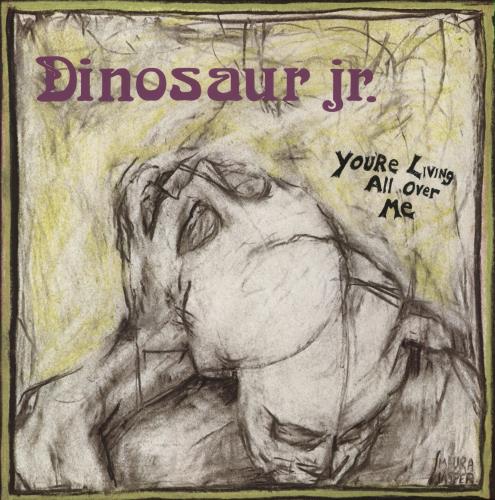 Dinosaur Jr You're Living All Over Me - 2nd - Red Label w/ Black Text vinyl LP album (LP record) US DJRLPYO874173