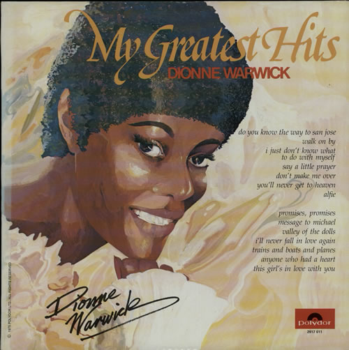 Dionne Warwick My Greatest Hits vinyl LP album (LP record) Canadian DIWLPMY631344