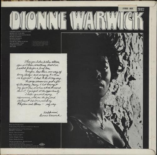 Dionne Warwick Soulful vinyl LP album (LP record) UK DIWLPSO762840