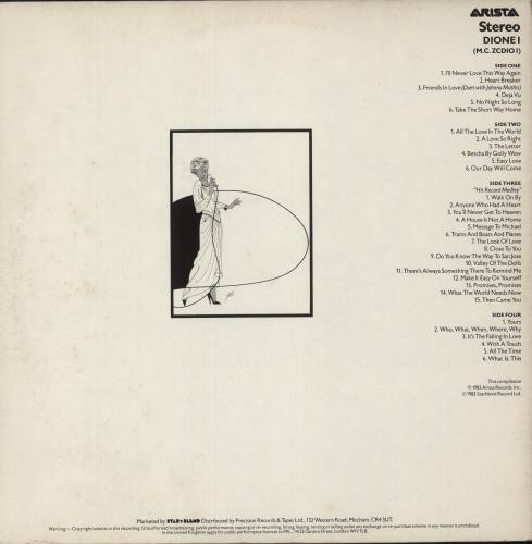 Dionne Warwick The Collection 2-LP vinyl record set (Double LP Album) UK DIW2LTH646502