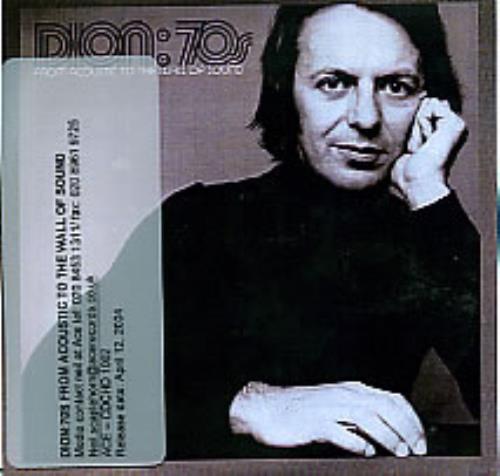 Dion 70s from Acoustic To The Wall Of Sound CD-R acetate UK DNICRSF282000