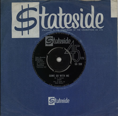 Dion Come Go With Me 7" vinyl single (7 inch record / 45) UK DNI07CO570799