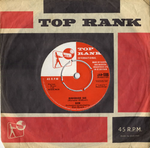 Dion Runaround Sue 7" vinyl single (7 inch record / 45) UK DNI07RU557334