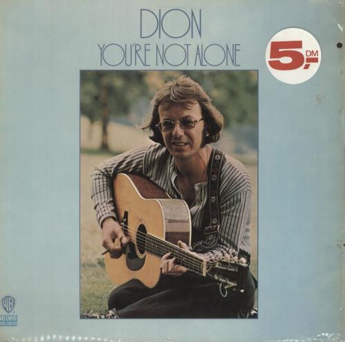 Dion You're Not Alone + Shrink vinyl LP album (LP record) German DNILPYO748616
