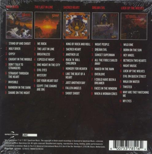 Dio 5 Classic Albums - Sealed CD Album Box Set UK DIODXCL814166