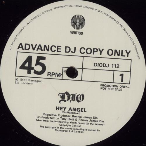 Dio Hey Angel 12" vinyl single (12 inch record / Maxi-single) UK DIO12HE672107