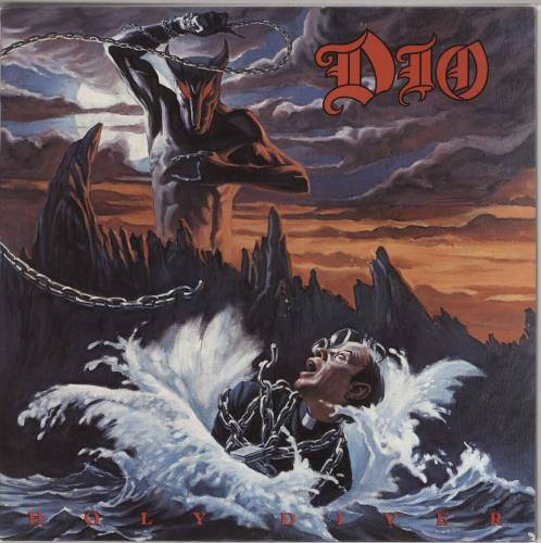 Dio Holy Diver + inner vinyl LP album (LP record) UK DIOLPHO329310