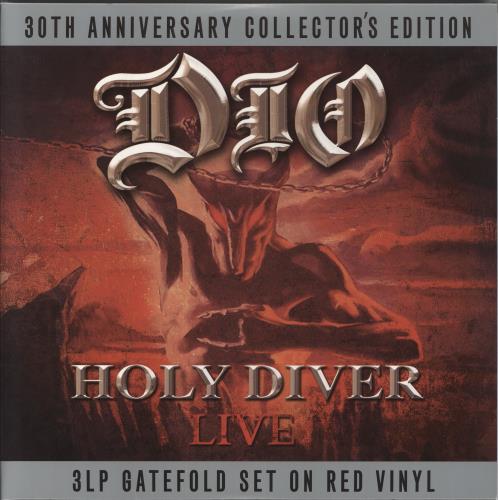 Dio Holy Diver Live - Red Vinyl 3-LP vinyl record set (Triple LP Album) UK DIO3LHO820506