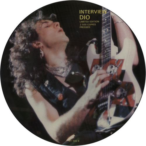 Dio Interview With Dio picture disc LP (vinyl picture disc album) UK DIOPDIN600289