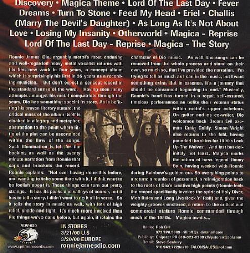 Dio Magica CD album (CDLP) US DIOCDMA365829