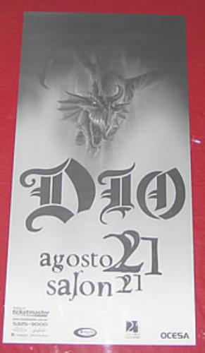 Dio Mexico City Concert 2004 poster Mexican DIOPOME353023