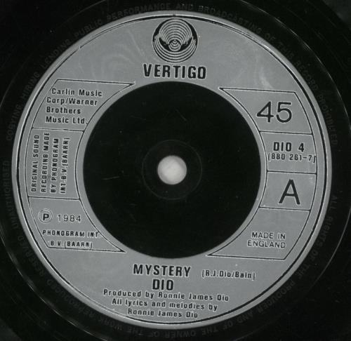 Dio Mystery + Open Shrink 7" vinyl single (7 inch record / 45) UK DIO07MY872111