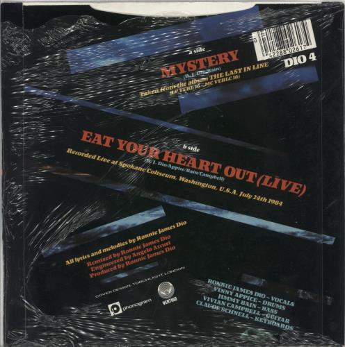 Dio Mystery + Open Shrink 7" vinyl single (7 inch record / 45) UK DIO07MY872111