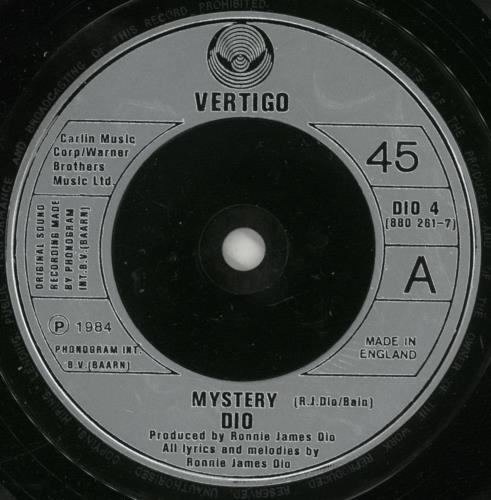 Dio Mystery + Pass 7" vinyl single (7 inch record / 45) UK DIO07MY864941