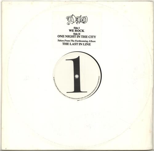 Dio We Rock 12" vinyl single (12 inch record / Maxi-single) UK DIO12WE701088